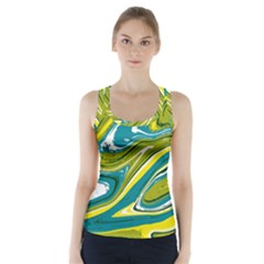 Vector Vivid Marble Pattern 13 Racer Back Sports Top by goljakoff