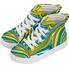 Vector Vivid Marble Pattern 13 Kids  Hi-top Skate Sneakers by goljakoff