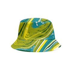 Vector Vivid Marble Pattern 13 Inside Out Bucket Hat (kids) by goljakoff