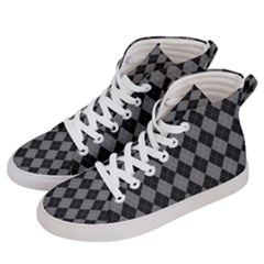 Black Diamonds Men s Hi-top Skate Sneakers by ArtsyWishy