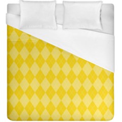 Yellow Diamonds Duvet Cover (king Size) by ArtsyWishy