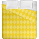 Yellow Diamonds Duvet Cover Double Side (King Size) View1