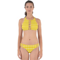 Yellow Diamonds Perfectly Cut Out Bikini Set by ArtsyWishy