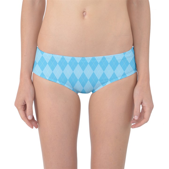 Baby Blue Design Classic Bikini Bottoms