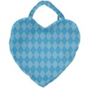 Baby Blue Design Giant Heart Shaped Tote View2