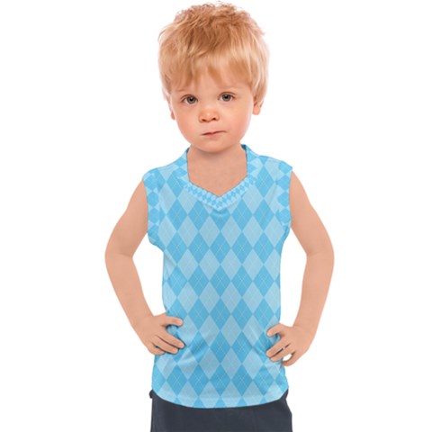 Baby Blue Design Kids  Sport Tank Top by ArtsyWishy