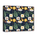 Flower Grey Pattern Floral Deluxe Canvas 20  x 16  (Stretched) View1