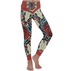 Grateful-dead-pacific-northwest-cover Kids  Lightweight Velour Classic Yoga Leggings by Sapixe