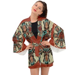 Grateful-dead-pacific-northwest-cover Long Sleeve Kimono by Sapixe