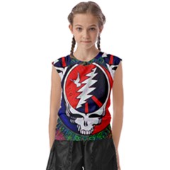 Grateful Dead - Kids  Raglan Cap Sleeve Tee by Sapixe