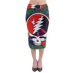 Grateful Dead - Midi Pencil Skirt by Sapixe