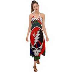 Grateful Dead - Halter Tie Back Dress  by Sapixe