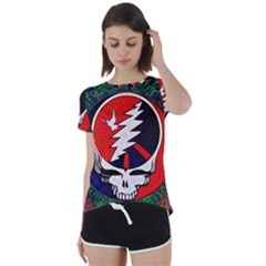 Grateful Dead - Short Sleeve Foldover Tee by Sapixe