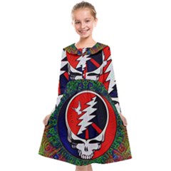 Grateful Dead - Kids  Midi Sailor Dress by Sapixe