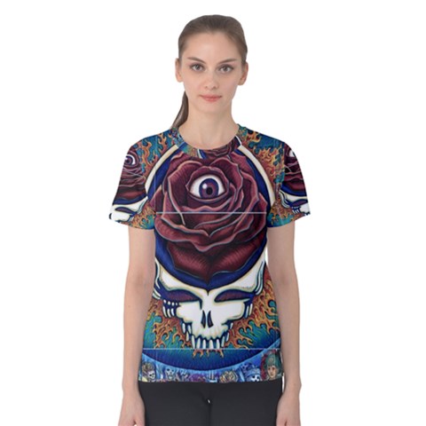 Grateful-dead-ahead-of-their-time Women s Cotton Tee by Sapixe