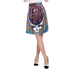 Grateful-dead-ahead-of-their-time A-line Skirt by Sapixe