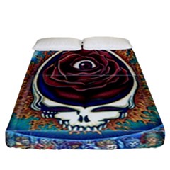 Grateful-dead-ahead-of-their-time Fitted Sheet (california King Size) by Sapixe