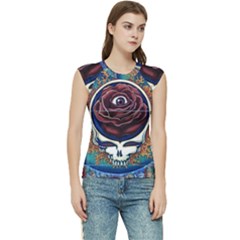 Grateful-dead-ahead-of-their-time Women s Raglan Cap Sleeve Tee by Sapixe