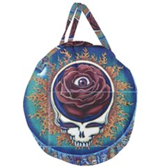 Grateful-dead-ahead-of-their-time Giant Round Zipper Tote by Sapixe