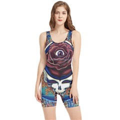 Grateful-dead-ahead-of-their-time Women s Wrestling Singlet by Sapixe