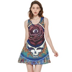 Grateful-dead-ahead-of-their-time Inside Out Reversible Sleeveless Dress by Sapixe