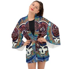 Grateful-dead-ahead-of-their-time Long Sleeve Kimono by Sapixe