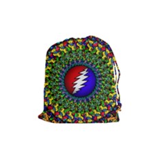 Grateful Dead Drawstring Pouch (medium) by Sapixe