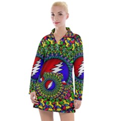 Grateful Dead Women s Long Sleeve Casual Dress by Sapixe