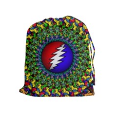 Grateful Dead Drawstring Pouch (xl) by Sapixe