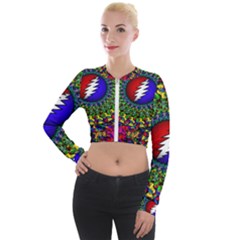 Grateful Dead Long Sleeve Cropped Velvet Jacket by Sapixe