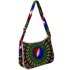 Grateful Dead Zip Up Shoulder Bag by Sapixe