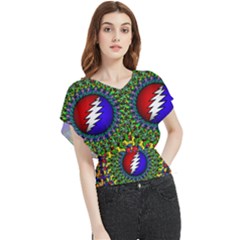 Grateful Dead Butterfly Chiffon Blouse