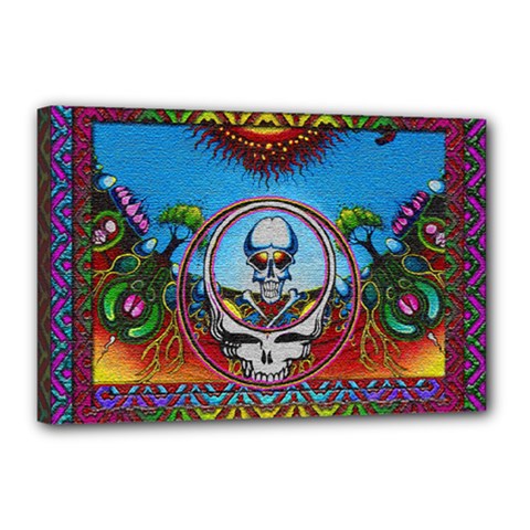 Grateful Dead Wallpapers Canvas 18  X 12  (stretched) by Sapixe