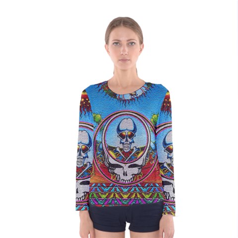 Grateful Dead Wallpapers Women s Long Sleeve Tee by Sapixe