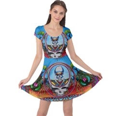 Grateful Dead Wallpapers Cap Sleeve Dress