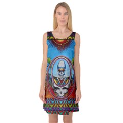 Grateful Dead Wallpapers Sleeveless Satin Nightdress