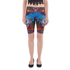 Grateful Dead Wallpapers Yoga Cropped Leggings by Sapixe