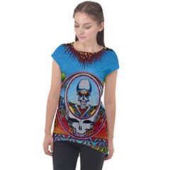 Grateful Dead Wallpapers Cap Sleeve High Low Top