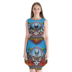 Grateful Dead Wallpapers Sleeveless Chiffon Dress  