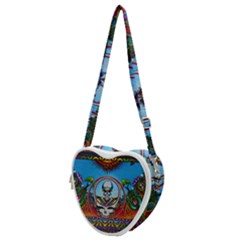 Grateful Dead Wallpapers Heart Shoulder Bag by Sapixe