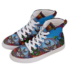 Grateful Dead Wallpapers Men s Hi-top Skate Sneakers by Sapixe