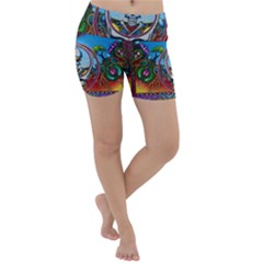 Grateful Dead Wallpapers Lightweight Velour Yoga Shorts by Sapixe