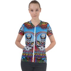 Grateful Dead Wallpapers Short Sleeve Zip Up Jacket