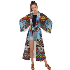 Grateful Dead Wallpapers Maxi Kimono by Sapixe