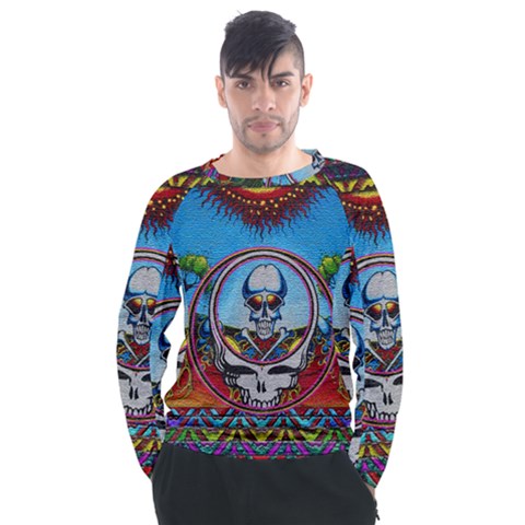 Grateful Dead Wallpapers Men s Long Sleeve Raglan Tee by Sapixe