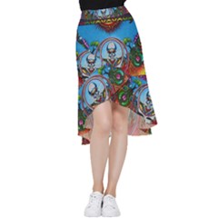 Grateful Dead Wallpapers Frill Hi Low Chiffon Skirt by Sapixe