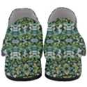 Stones Ornament Mosaic Print Pattern Women Slip On Heel Loafers View4