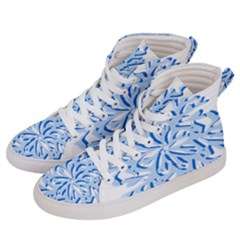 Snowflakes Women s Hi-top Skate Sneakers