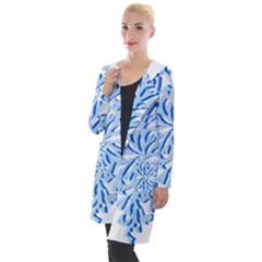 Snowflakes Hooded Pocket Cardigan