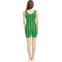 Green Christmas Tree Pattern Background Women s Wrestling Singlet View2